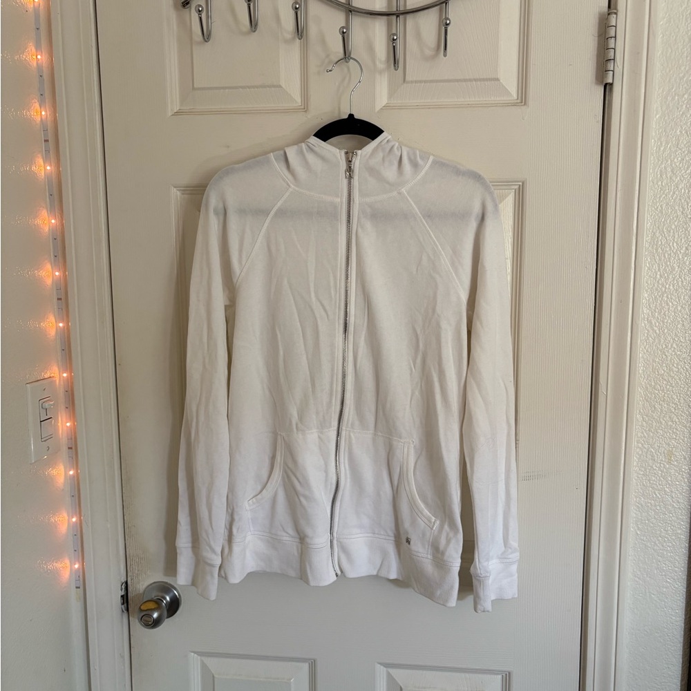 Victoria's Secret White Hoodie with Embellished Heart on back